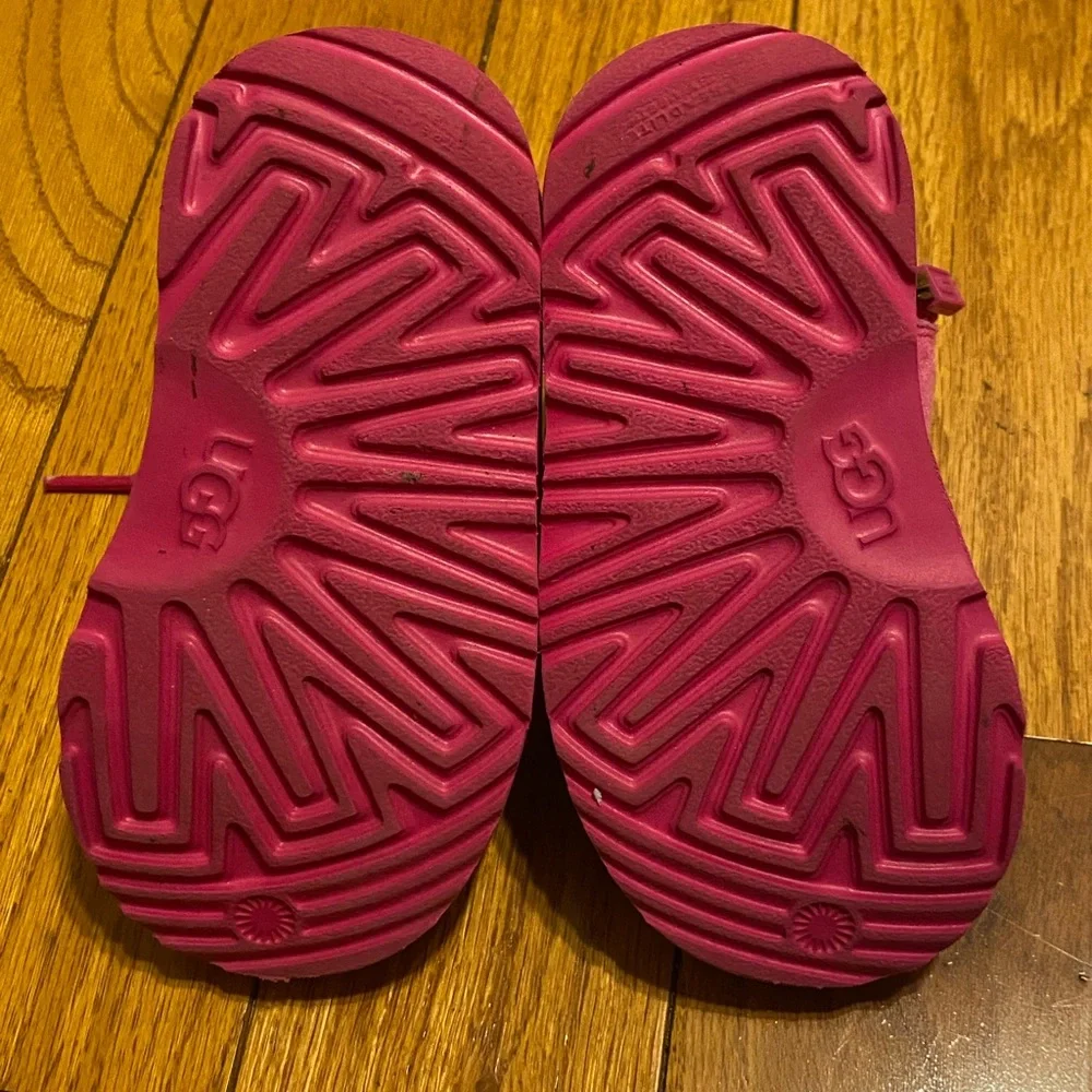 Girls' Pink‎ Ugg Toddler Neumel II Suede Shearling Boots Size 8 1017320T